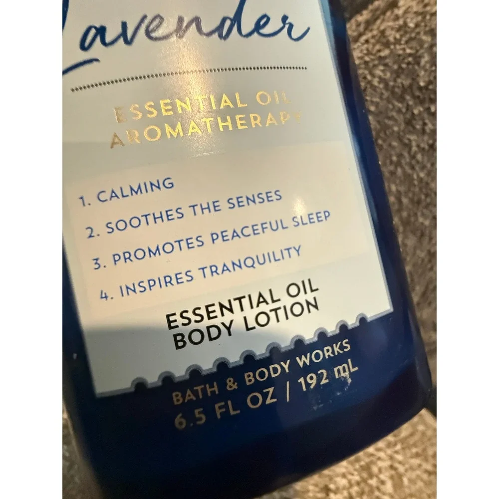Bath & Body Works Aromatherapy Lavender Essential Oil Body Lotion 6.5oz‎ NOT FUL